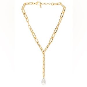 Maison Irem Pearl Lara Necklace in Gold